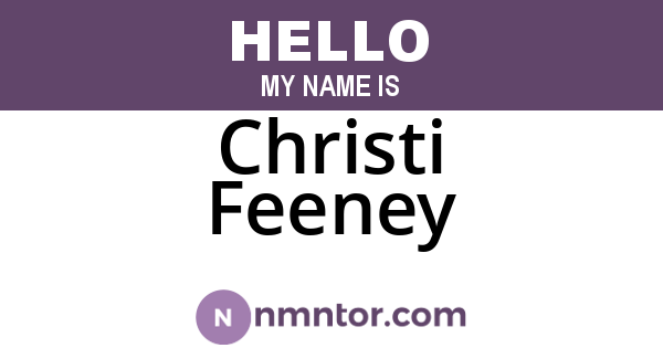 Christi Feeney