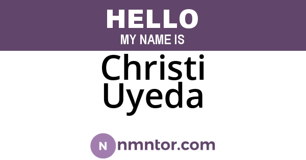 Christi Uyeda