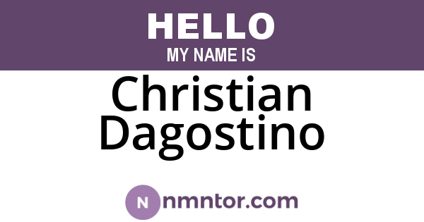 Christian Dagostino