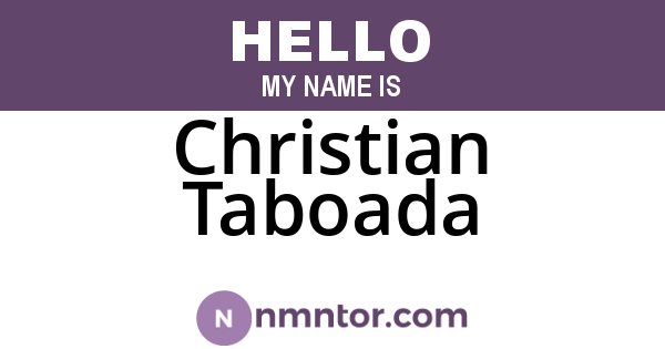 Christian Taboada