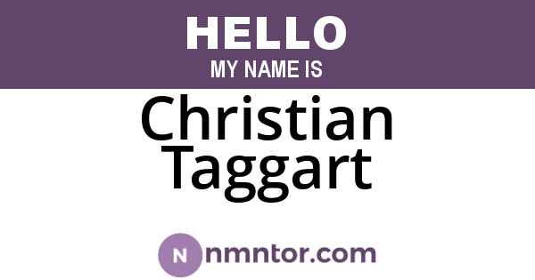 Christian Taggart
