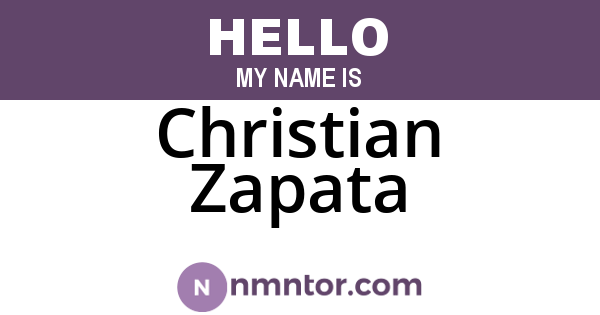 Christian Zapata