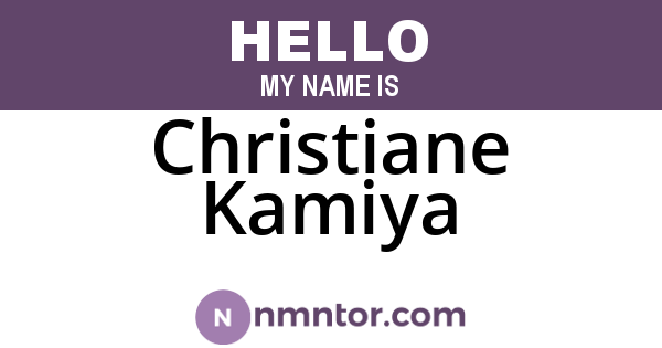 Christiane Kamiya