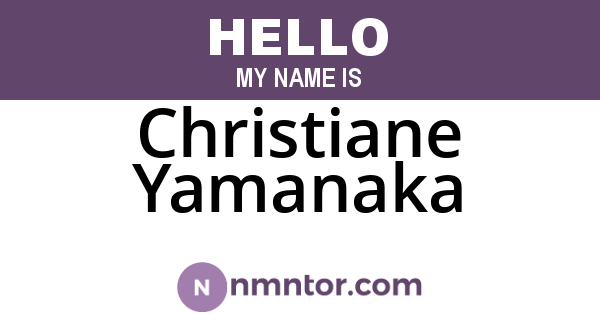 Christiane Yamanaka