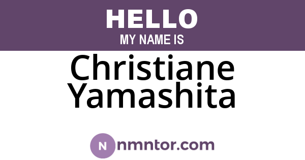 Christiane Yamashita