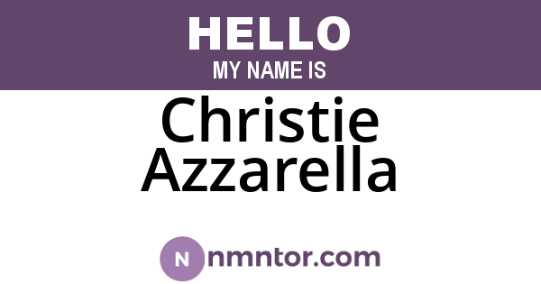 Christie Azzarella