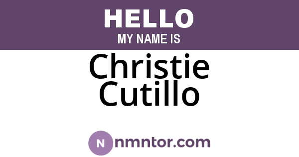 Christie Cutillo