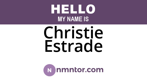 Christie Estrade