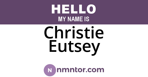 Christie Eutsey