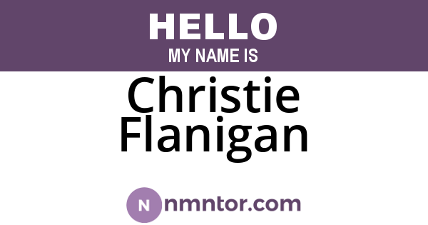 Christie Flanigan