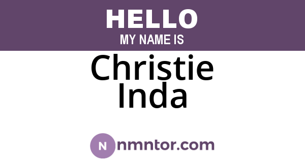 Christie Inda