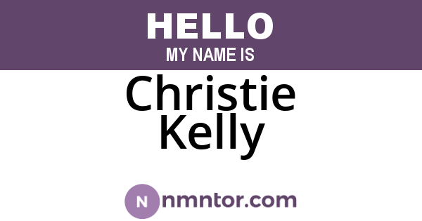 Christie Kelly