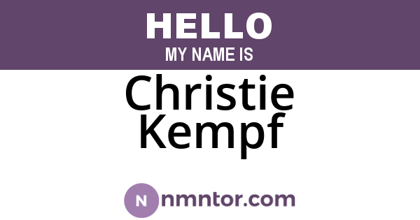 Christie Kempf