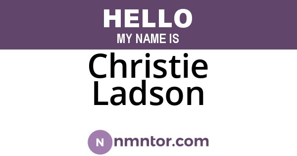 Christie Ladson
