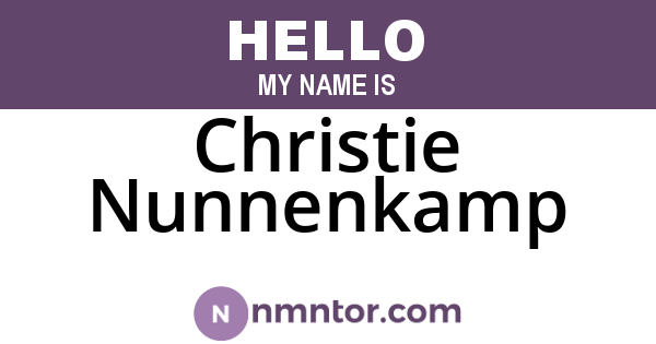 Christie Nunnenkamp