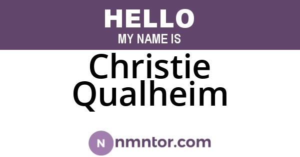 Christie Qualheim