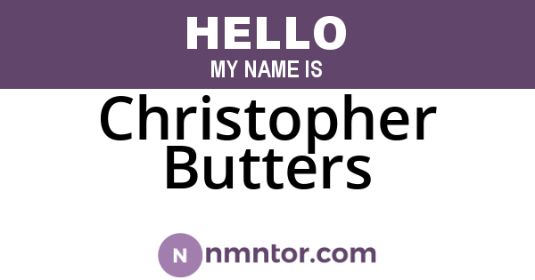 Christopher Butters