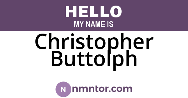 Christopher Buttolph