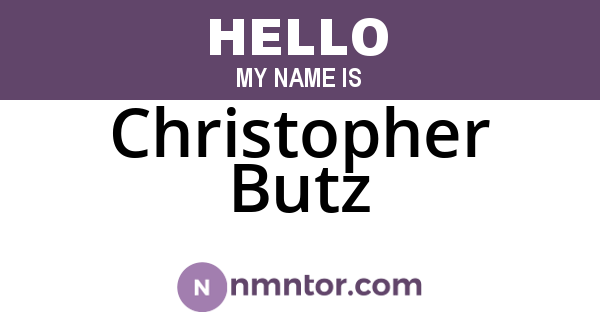 Christopher Butz