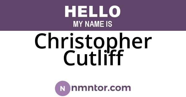 Christopher Cutliff