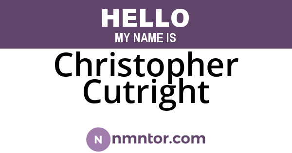 Christopher Cutright