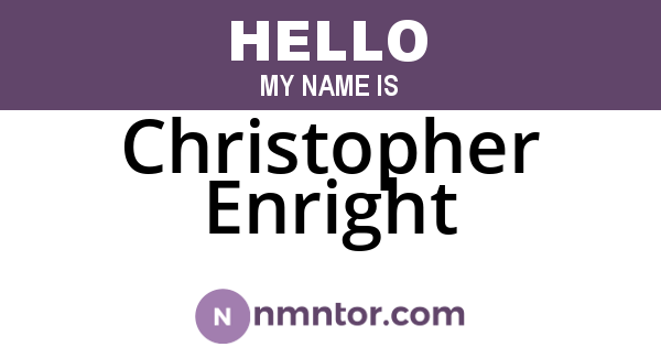 Christopher Enright