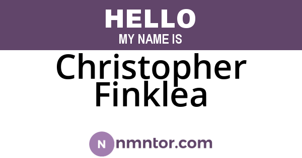 Christopher Finklea