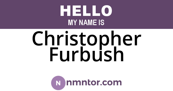 Christopher Furbush