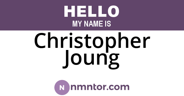 Christopher Joung