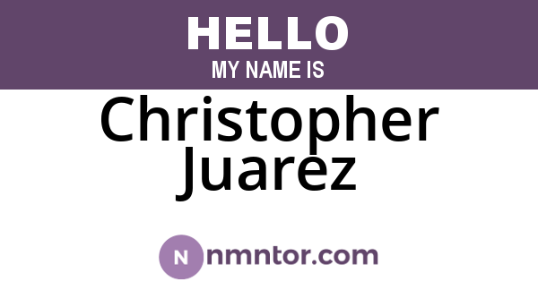 Christopher Juarez