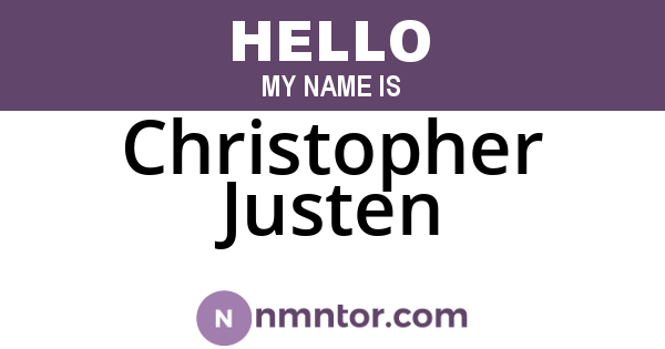 Christopher Justen