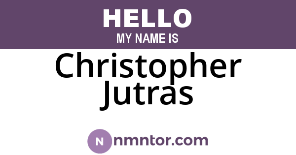 Christopher Jutras