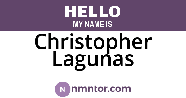 Christopher Lagunas