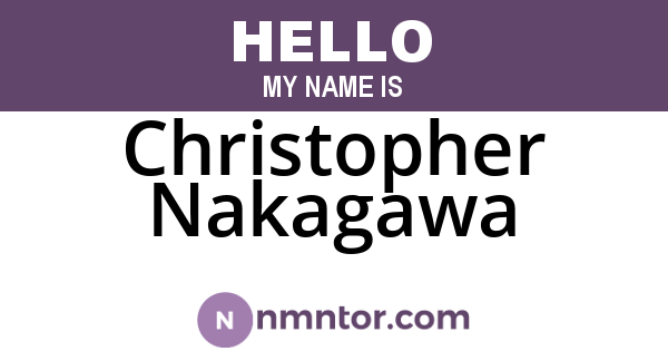 Christopher Nakagawa