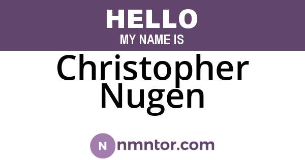 Christopher Nugen