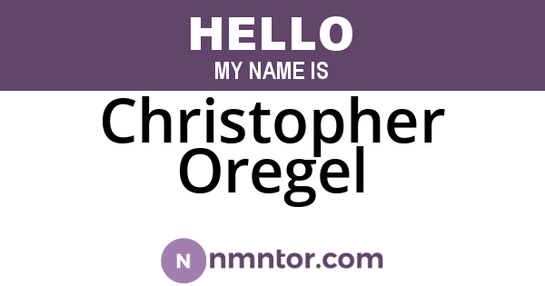 Christopher Oregel