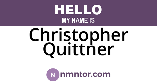 Christopher Quittner