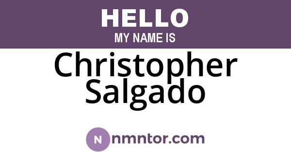 Christopher Salgado