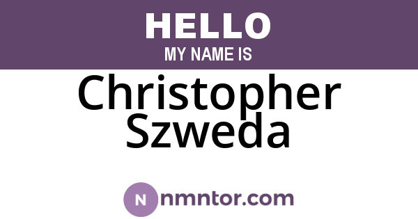 Christopher Szweda