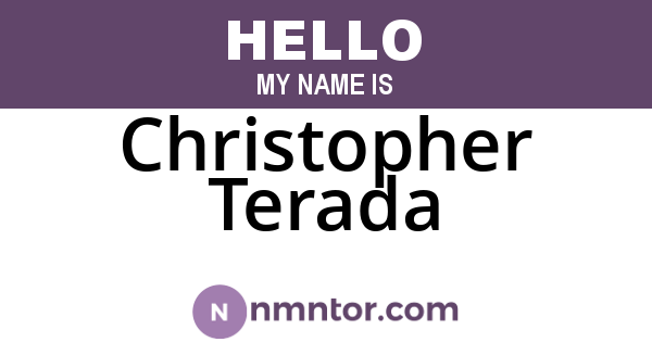 Christopher Terada