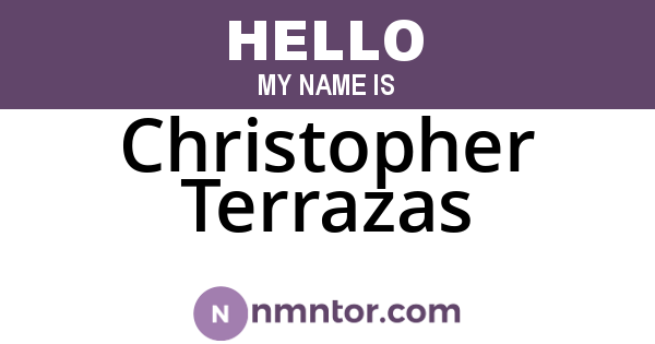 Christopher Terrazas