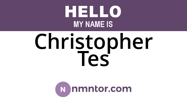 Christopher Tes