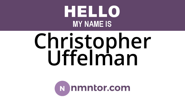 Christopher Uffelman