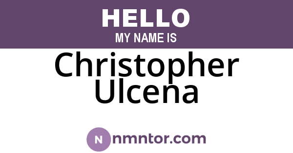 Christopher Ulcena