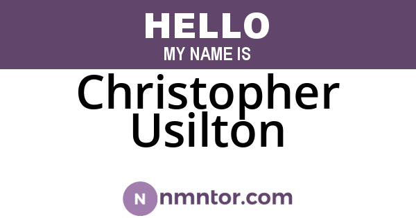 Christopher Usilton