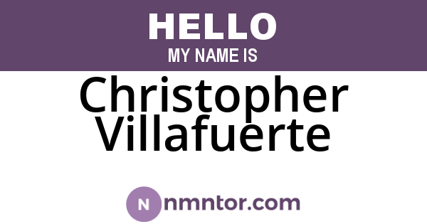 Christopher Villafuerte