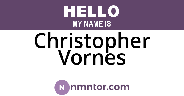 Christopher Vornes