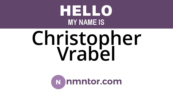 Christopher Vrabel