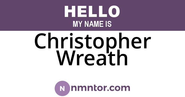 Christopher Wreath