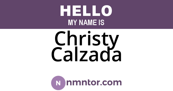 Christy Calzada